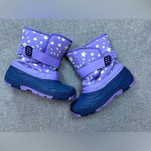 Girls winter boots purple size 11